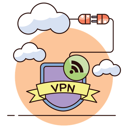 VPN-Dienst  Illustration