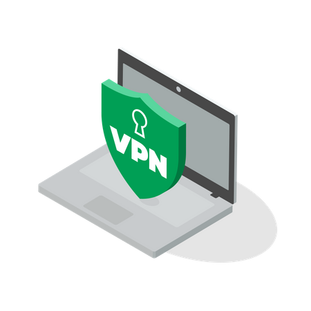 VPN for computer  일러스트레이션