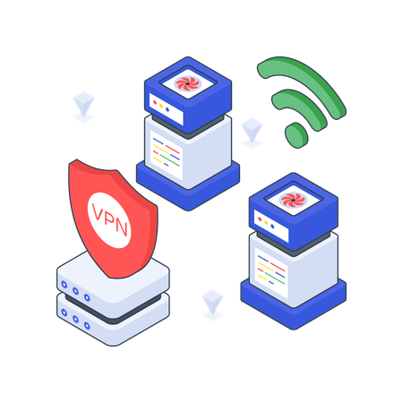 Vpn Hosting  Illustration