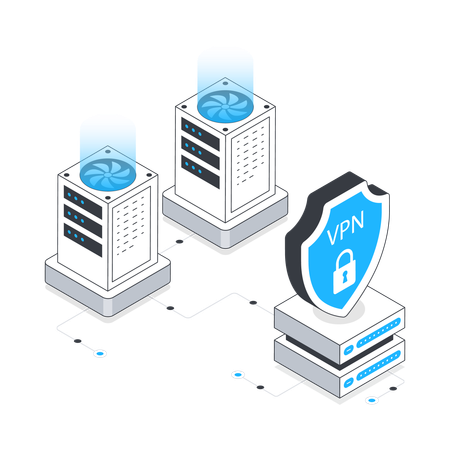 Vpn Hosting  Illustration