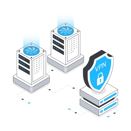 Vpn Hosting  Illustration