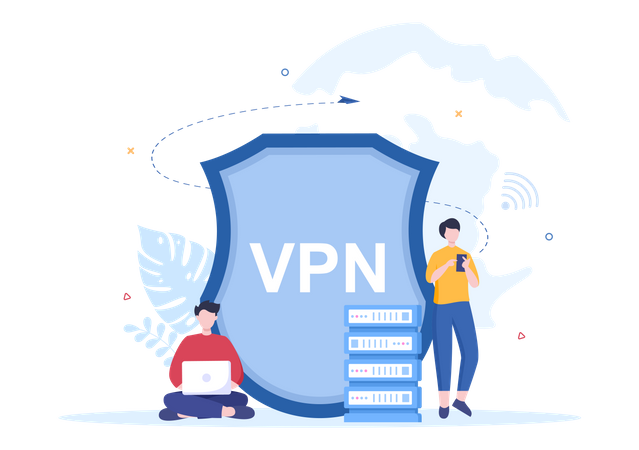 VPN Provider  Illustration