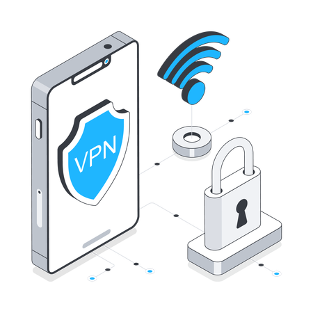 VPN (red privada virtual)  Ilustración