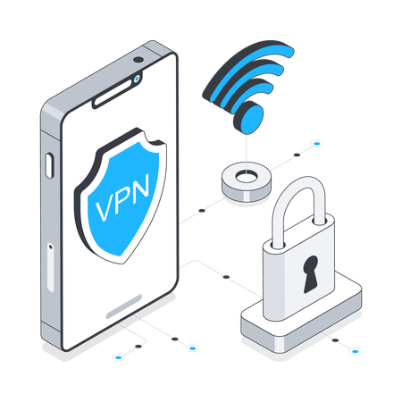 VPN (rede privada virtual)  Ilustração