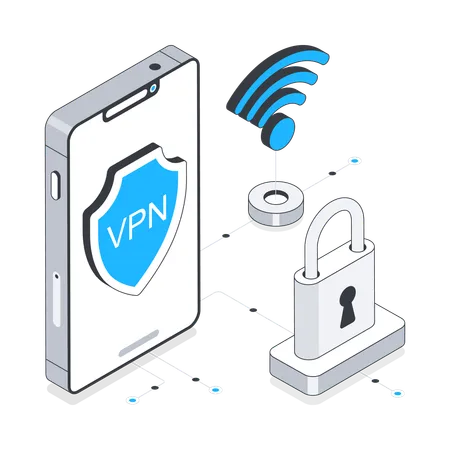 VPN (rede privada virtual)  Ilustração