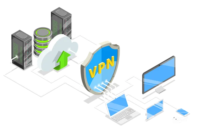 VPN-Schutz  Illustration