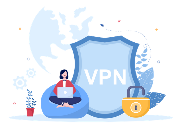 VPN Security Illustration