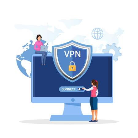 Vpn Security  Illustration