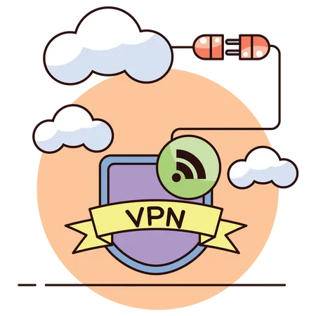 VPN Service  Illustration