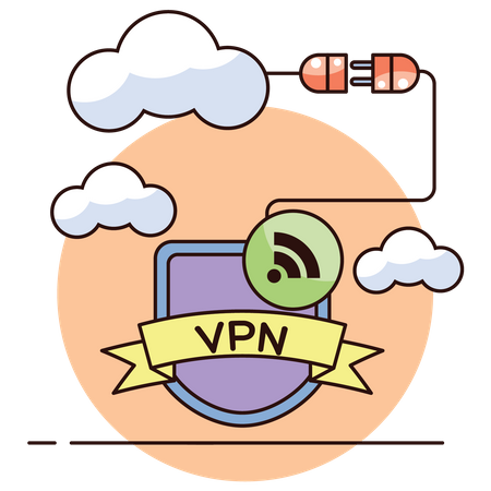 VPN Service  Illustration