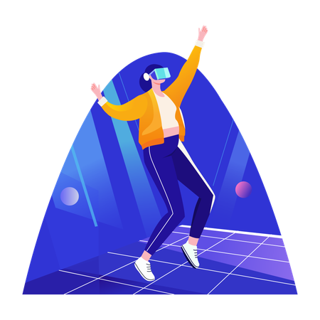 VR Dance  Illustration