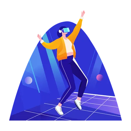 VR Dance  Illustration