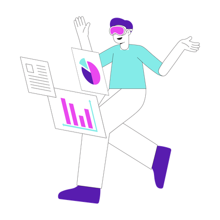 VR data analysis  Illustration