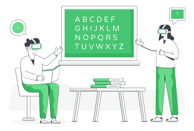 VR Education  Illustration