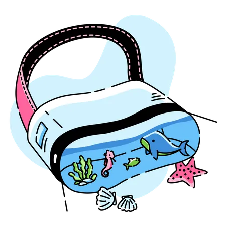 VR for aquatic experience  Illustration
