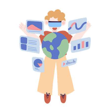 VR for Business Presentation  Illustration