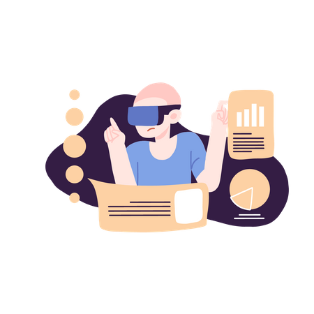 VR for study  Illustration