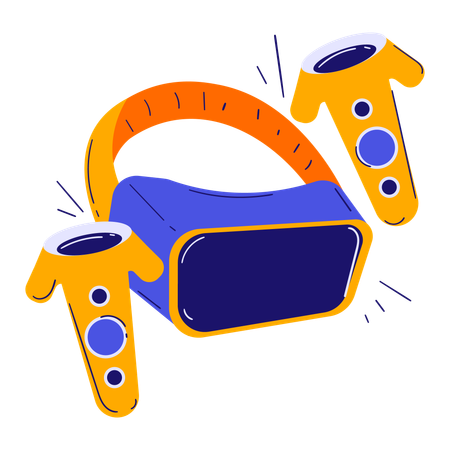 VR Game  Illustration
