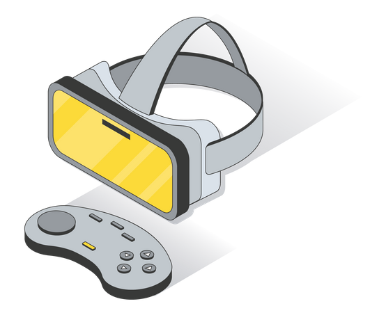 Vr Game Controller Illustration