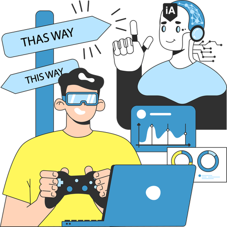 VR gaming  Illustration