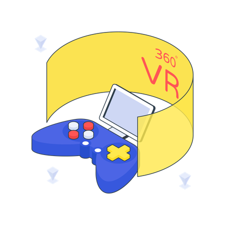 VRゲーム  イラスト