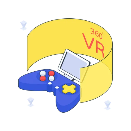 VRゲーム  イラスト