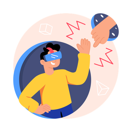 VR Interaction  Illustration