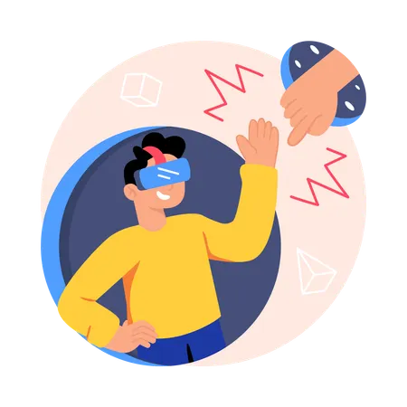 VR Interaction  Illustration