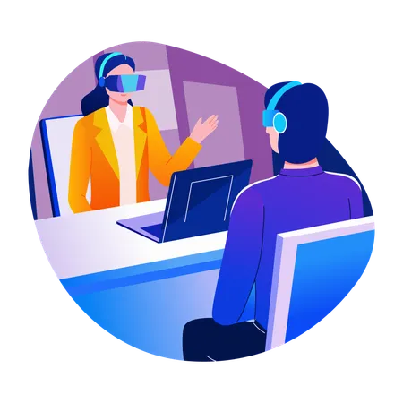 VR Interview  Illustration