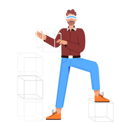 VR-Modellierung  Illustration