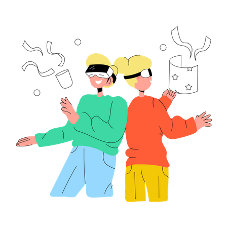 VR Party  Illustration