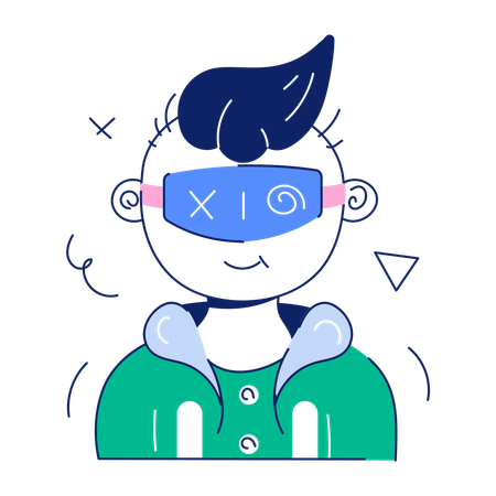 VR Person  Illustration