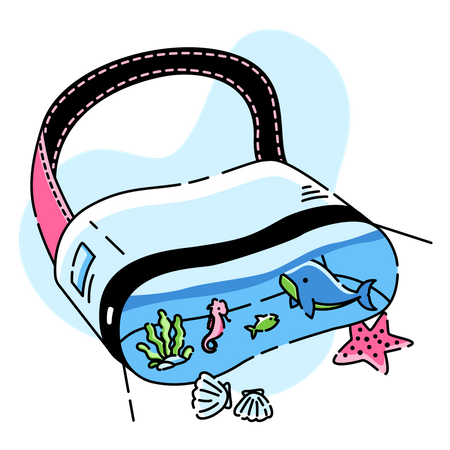 Vr pour l'expérience aquatique  Illustration