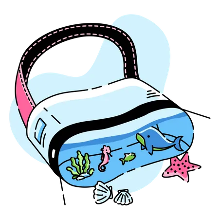 Vr pour l'expérience aquatique  Illustration