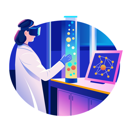 VR Science  Illustration