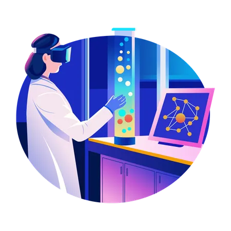 VR Science  Illustration