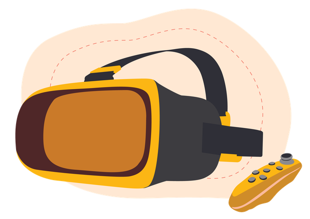 VR-Spieletools für Gaming  Illustration