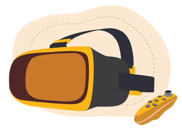 VR-Spieletools für Gaming  Illustration