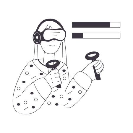 VR-Spiele  Illustration