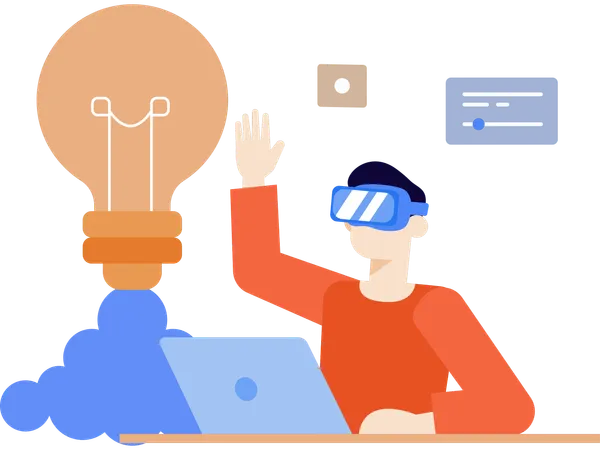Vr startup launched by employee  Illustration
