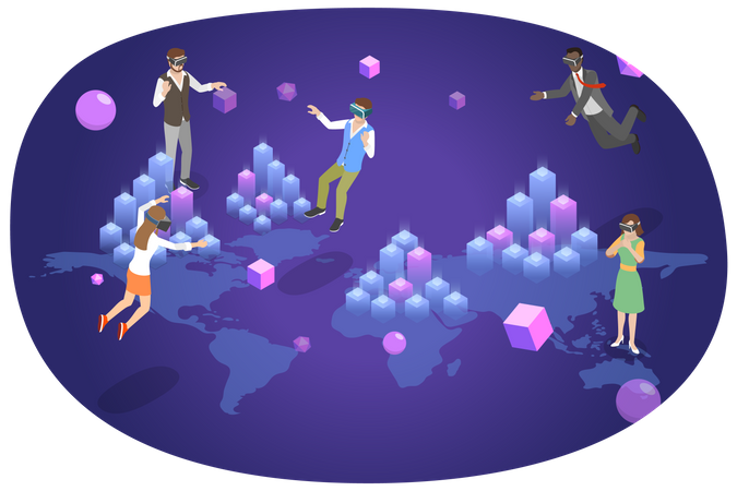 Vr World Experience  Illustration