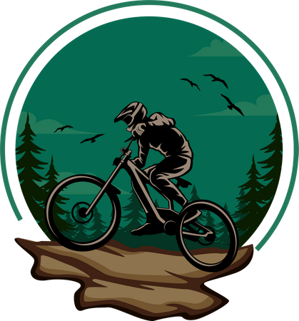 Vélo de montagne  Illustration