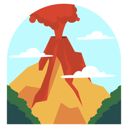 Vulcão  Ilustração