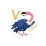 v for vulture illustration free download