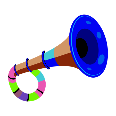 Vuvuzela Horn  Illustration