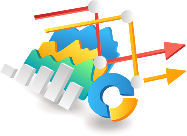 Wachstum Infografiken  Illustration