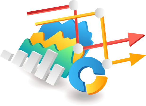 Wachstum Infografiken  Illustration