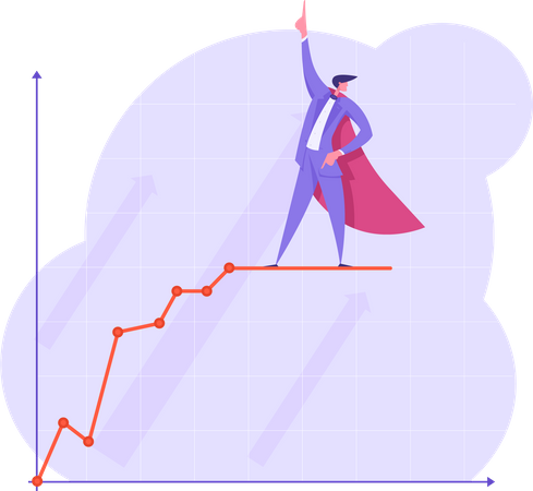 Wachstumsdatenanalyse  Illustration