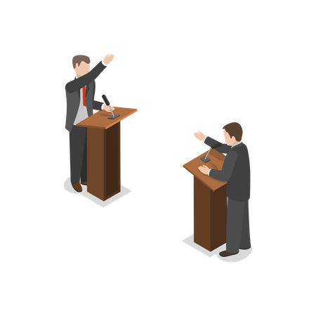 Wahldebatten  Illustration