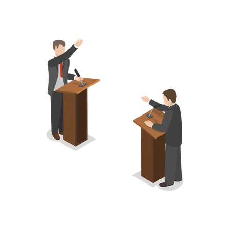 Wahldebatten  Illustration